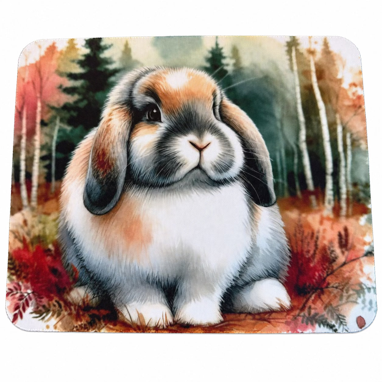 Tapis de souris — Bélier tricolore sur fond blanc
