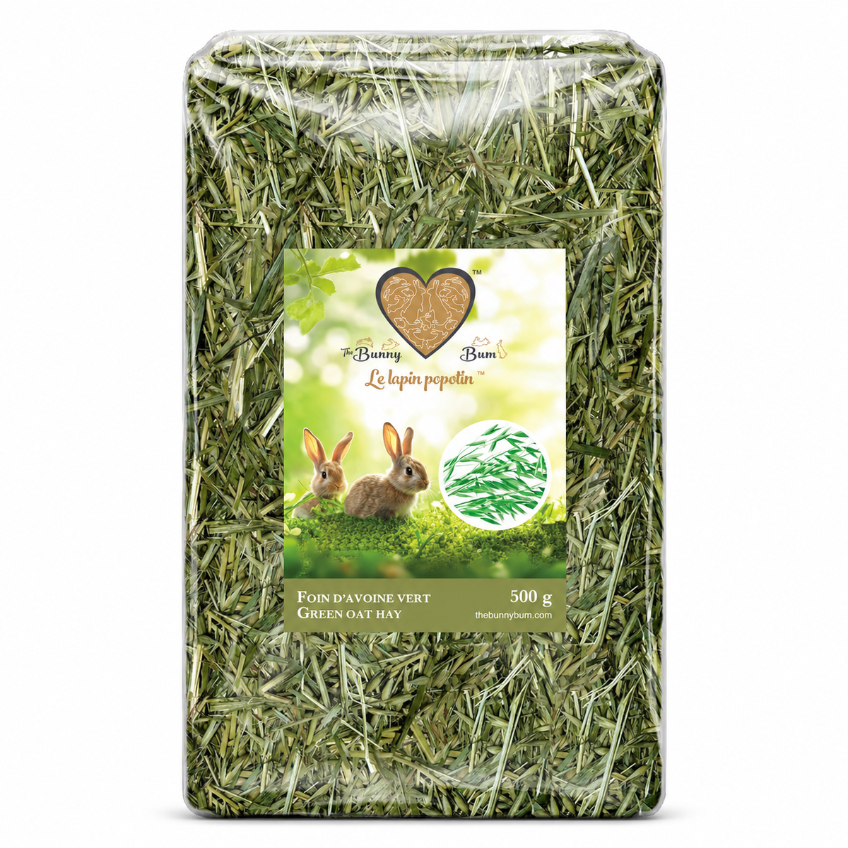 Foin d’avoine vert - Bunny Bum — produit entier sur fond blanc