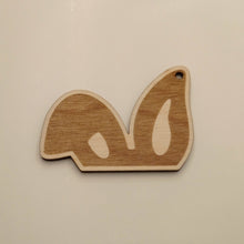 Load image into Gallery viewer, Small wooden key ring

