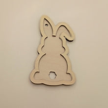 Load image into Gallery viewer, Wooden rabbit key ring
