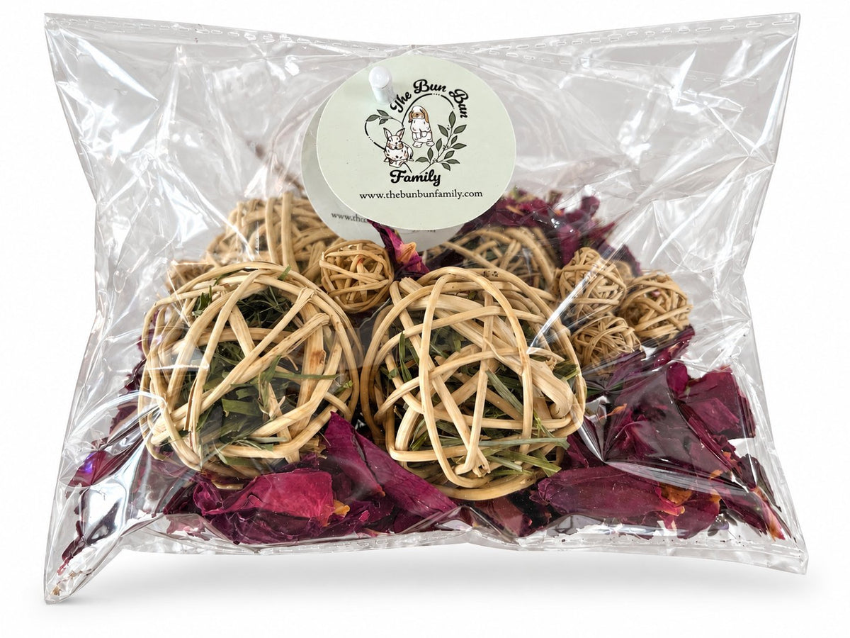 Boule de pot pourri Lavande et roses - The BunBun Family — sur fond blanc