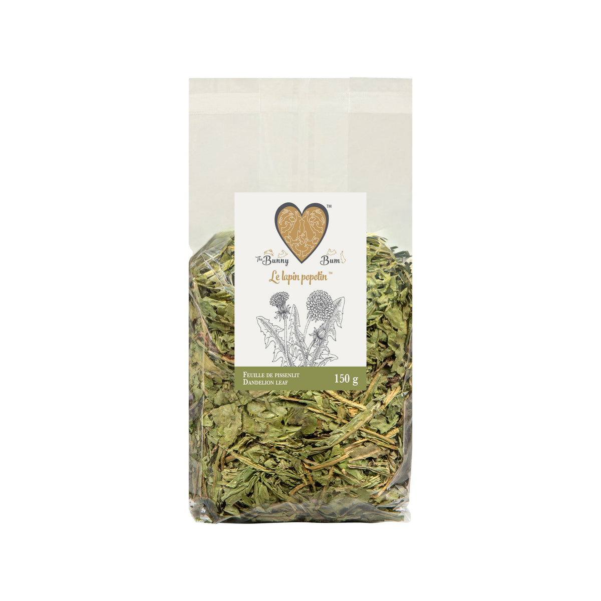 Feuilles de pissenlit par Bunny Bum — produit entier sur fond blanc