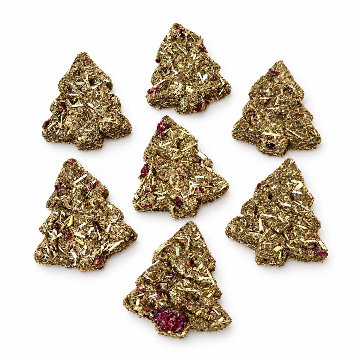 Bouchées de foin en forme de Sapin - Hippity Hop — fond blanc