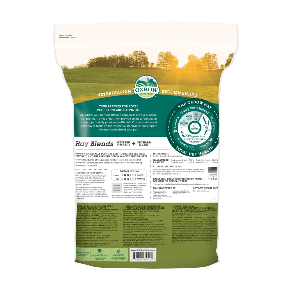 Oxbow Hay Blends 90 oz - arrière