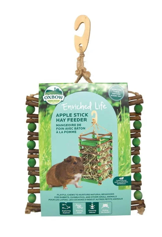 🔴 Hay feeder with apple stick - Oxbow
