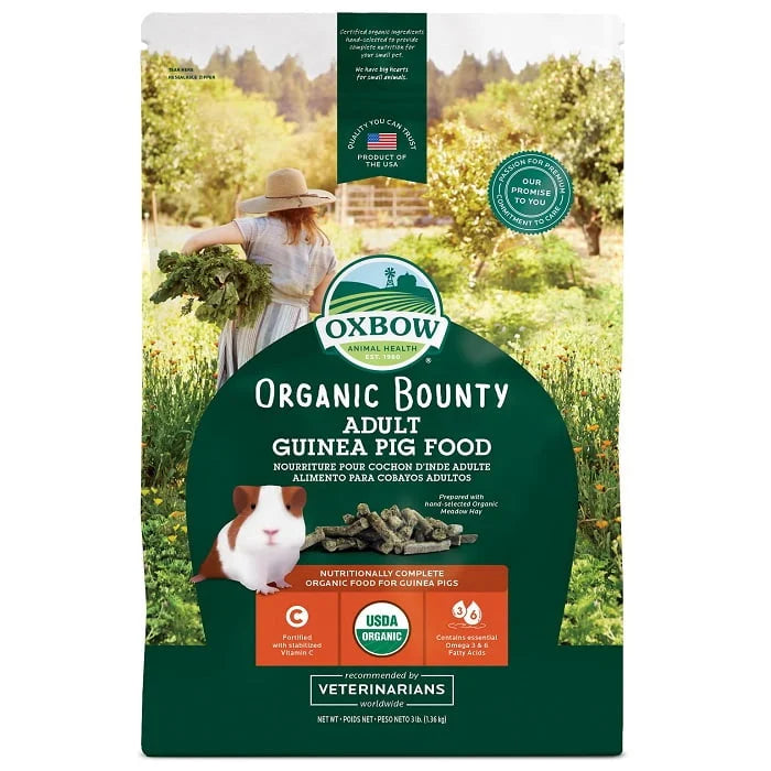 Moulée Organic Bounty Oxbow 3 Ibs / Cochon d'Inde